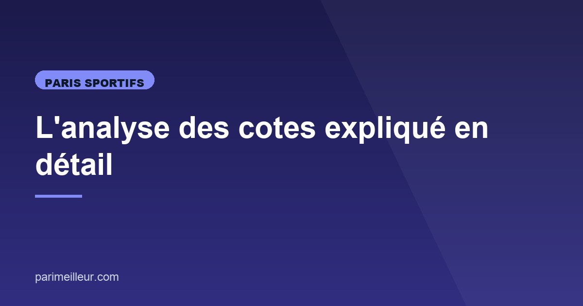 Illustration de l'article consacré à l'analyse des cotes