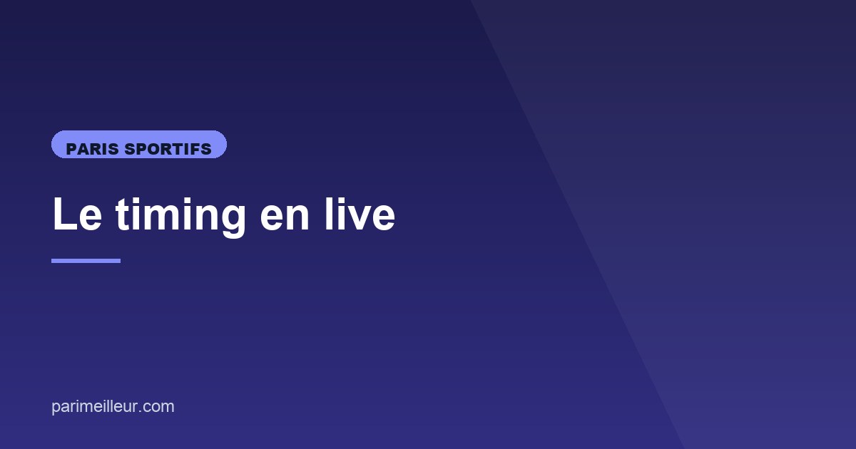 Illustration de l'article consacré au timing en live