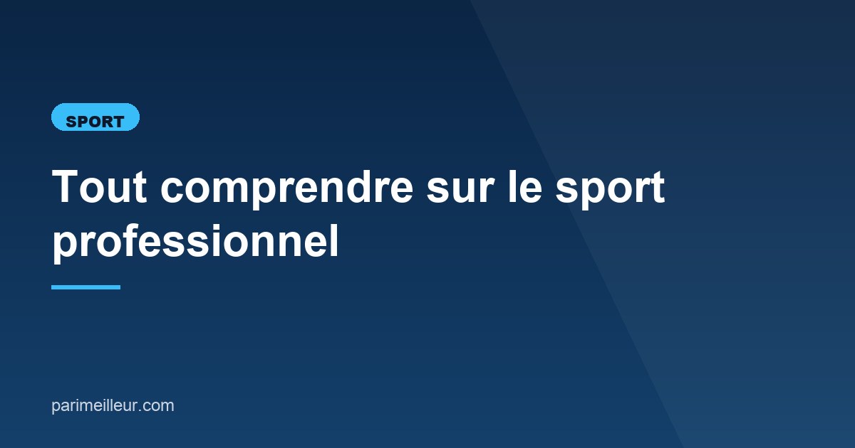 Illustration de l'article consacré au sport professionnel français